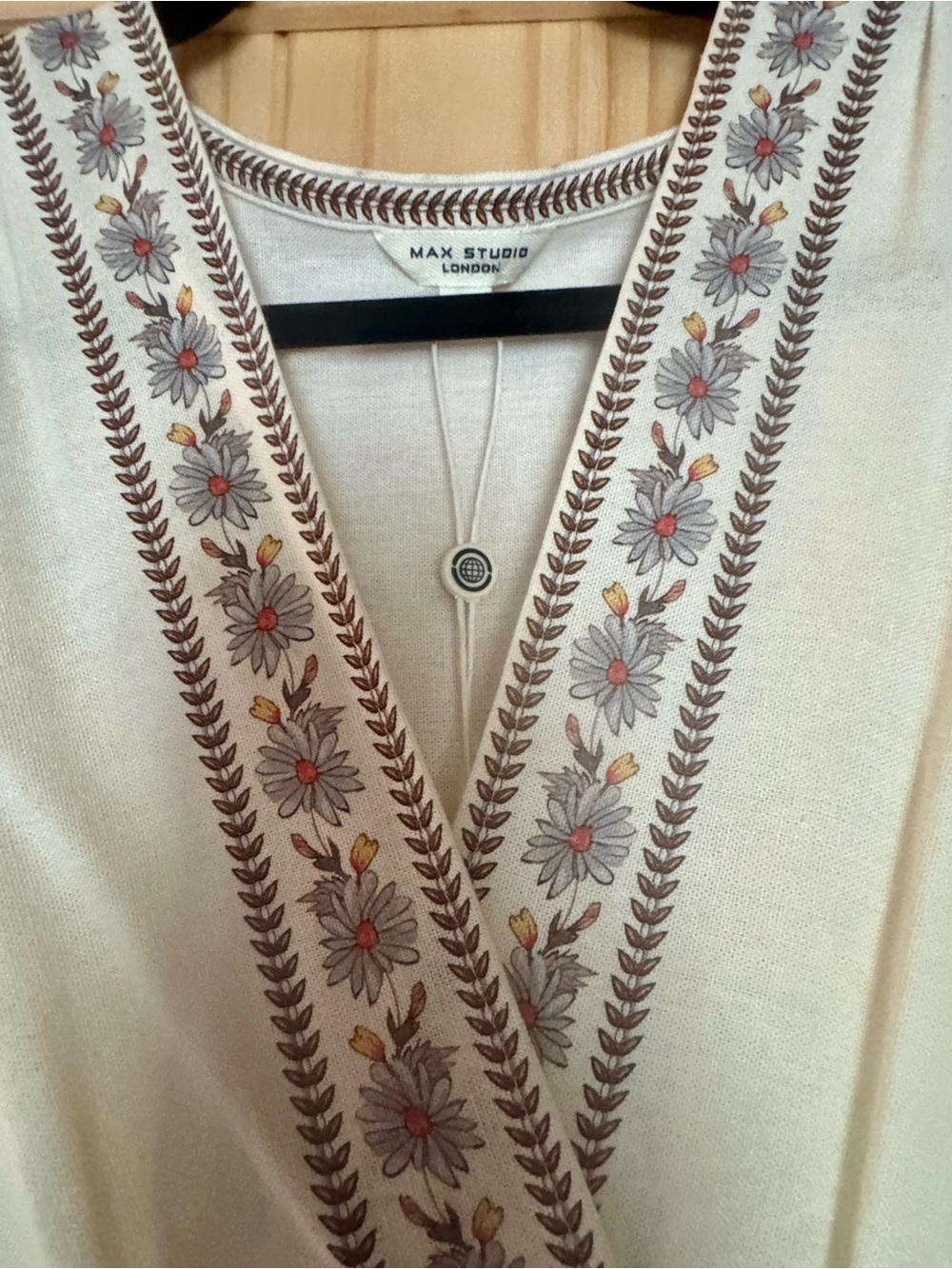 Max Studio London Floral Border Print Maxi Dress – Size Small – NWT - Picture 5 of 10